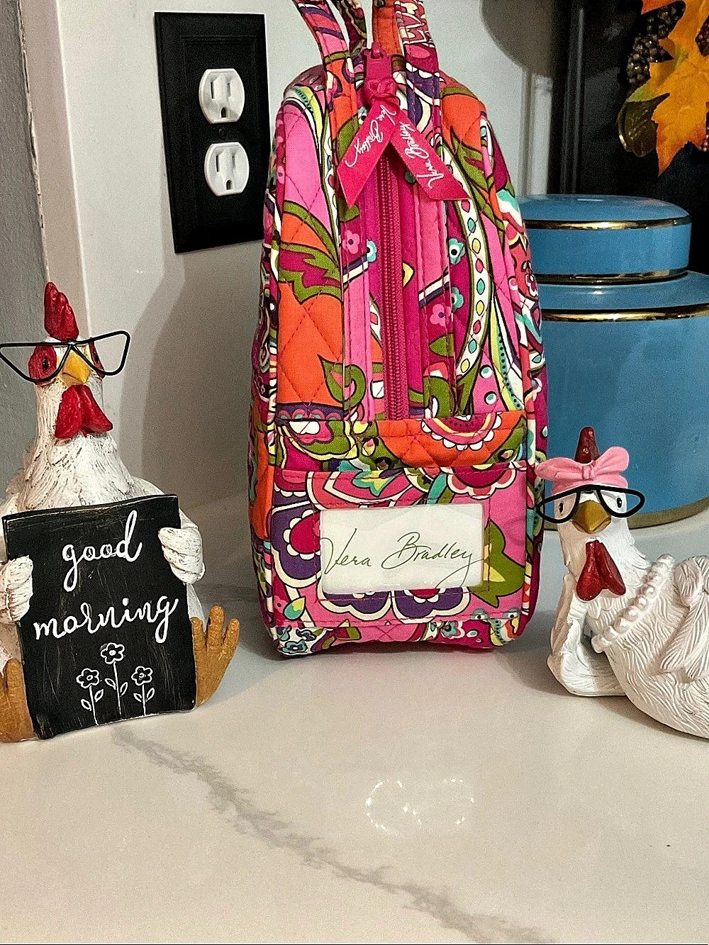 Vera Bradley Lunch Bunch Bag Paisley Pink